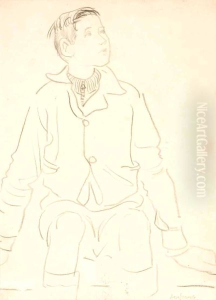 Seated Boy - view 1
