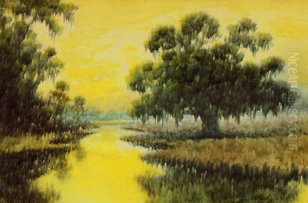 Oak Bayou Under Yellow Skies - view 1