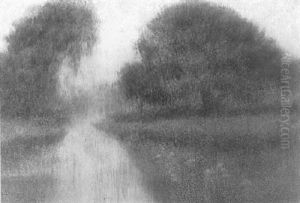 Bayou Landscape With Live Oak by Alexander John Drysdale