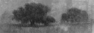 Bayou Landscape With Live Oaks by Alexander John Drysdale