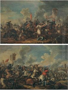 Lotto Unico Di Due Dipinti: <battaglia Con Castello Sullo Sfon-
Do> E <battaglia Con Ponte Sullo Sfondo> Lotto Unico Di Due Dipinti: <battaglia Con Castello Sullo Sfon-
Do> E <battaglia Con Ponte Sullo Sfondo>