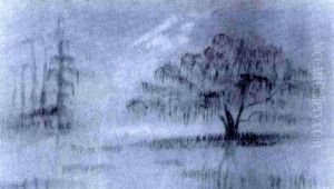 Live Oak And Cypress On The Bayou