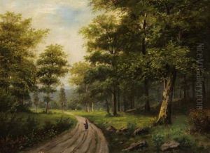 Paysanne Sur Le Chemin En Foret Paysanne Sur Le Chemin En Foret