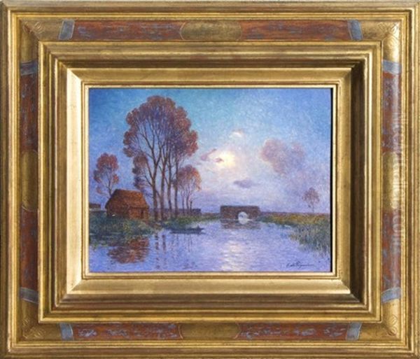 Coucher De Soleil Sur Les Etangs De Brieres - view 1