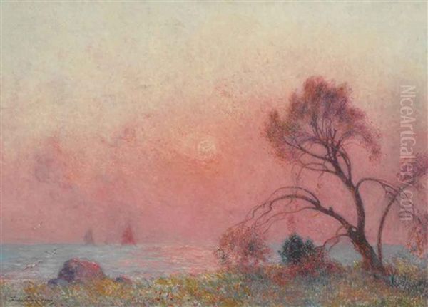 Soleil Couchant Sur La Mer - view 1