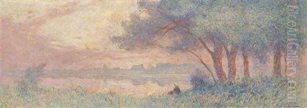 Twilight At The Lakeside, La Briere - view 1