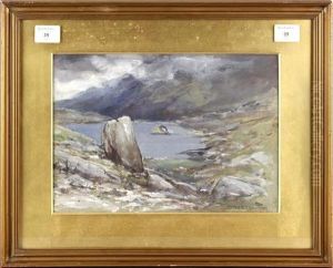 Lake Landscape by Francis Abel William Armstrong