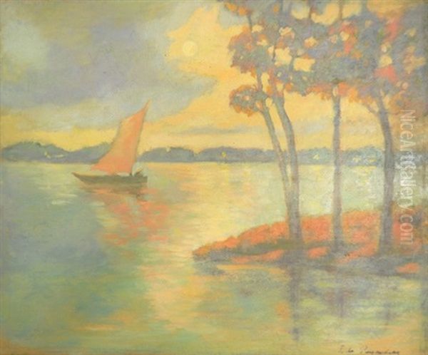 Sailing At Sunset - view 1