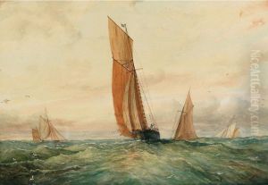 Herring Trawlers by Francis Abel William Armstrong