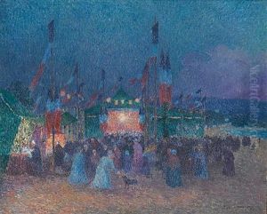 Fete Foraine Du 14 Juillet by Ferdinand du Puigaudeau