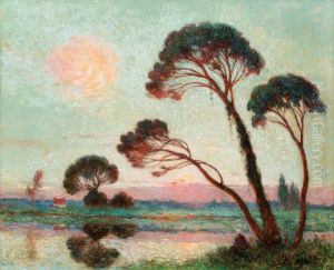 Soleil Couchant Sur La Briere by Ferdinand du Puigaudeau