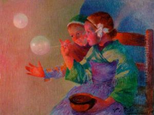 Blowing Bubbles by Ferdinand du Puigaudeau