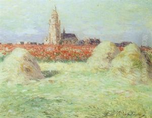 Meules De Foins Et Coquelicots A Batz