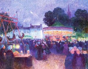 Fete Nocturne A Saint-paul De Leon by Ferdinand du Puigaudeau