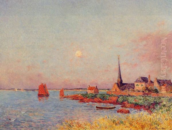 Breton Village By The Sea by Ferdinand du Puigaudeau