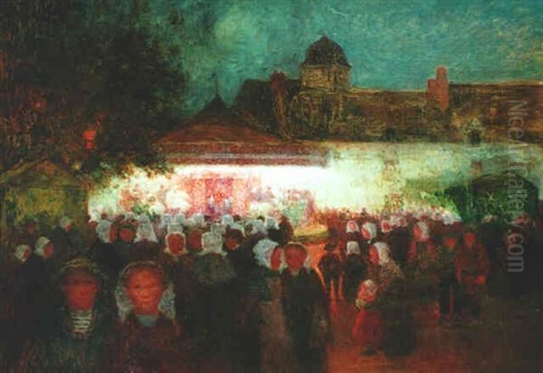 Fete Forained De Nuit Au Croisic - Le Manege - view 1