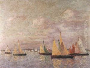 Barques De Peche Au Petit Matin Barques De Peche Au Petit Matin