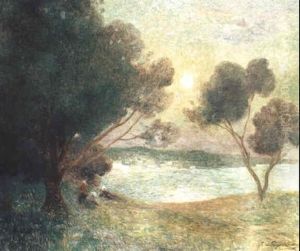 Clair De Lune Sur La Baie En Bretagne by Ferdinand du Puigaudeau