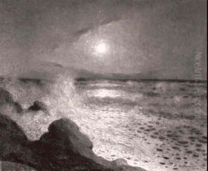 Reflets De Lune Sur La Mer by Ferdinand du Puigaudeau