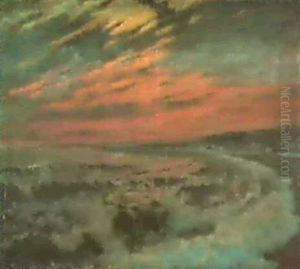Nice, Coucher Du Soleil by Ferdinand du Puigaudeau