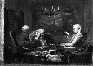 The Three Scholars by Adolphe Henri Dubasty