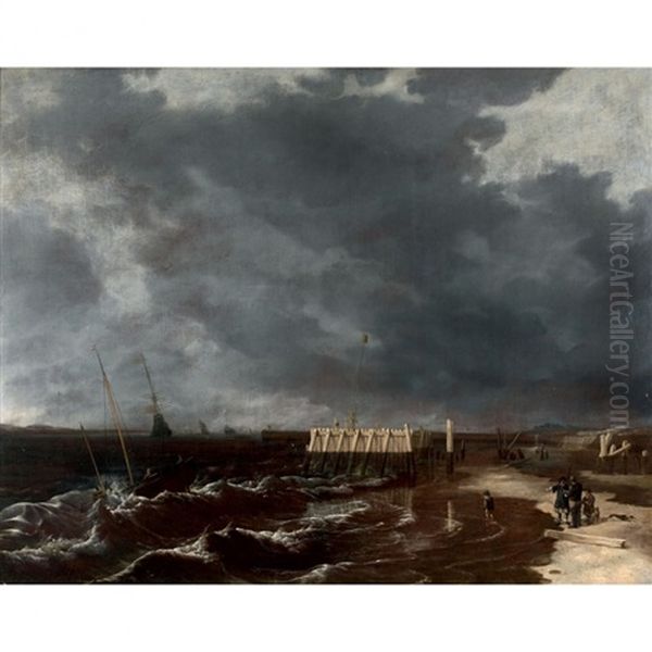 Vue De La Cote De Den Helder - view 1