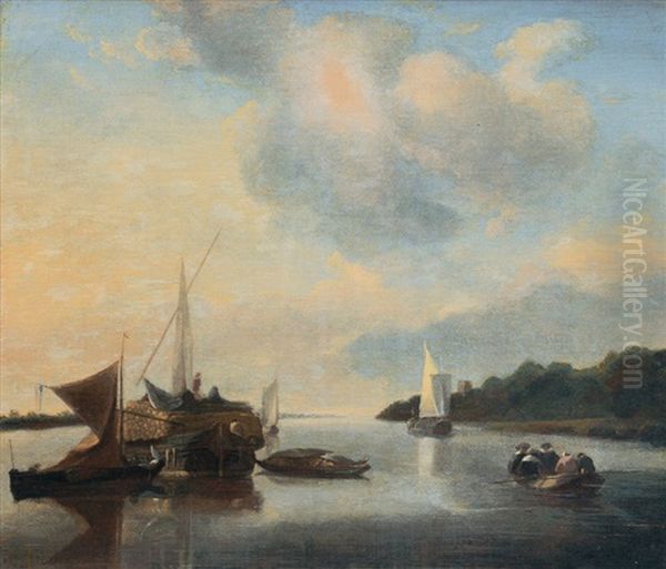 Calm Canal With Boats - view 1