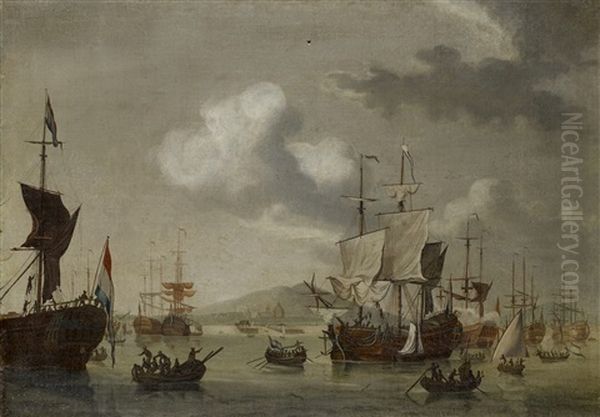 Hollandska Orlogsfartyg Pa Redden - view 1