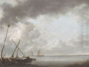 Kustbild Med Batar by Hendrik Jacobsz Dubbels