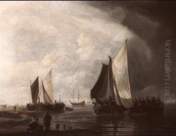 Shipping On The Ij Off Amsterdam - view 1