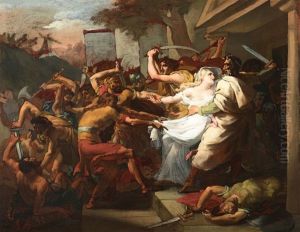 Egisthe Decouvrant Le Corps De Clytemnestre by Francois Dubois