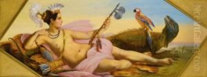 Allegories Of The Four Continents: America (+ 3 Others; 4 Works) by Francois Dubois