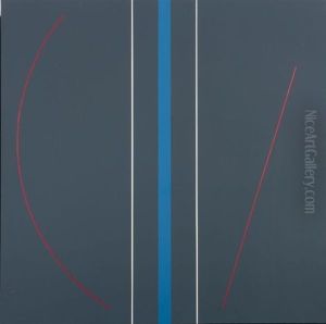 Lignes Bleue Et Blanches