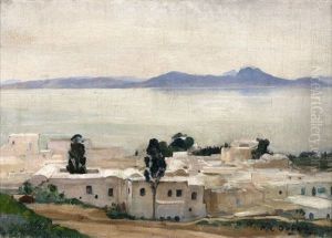 Vue De Sidi Bou Said Et Du Djebel Bou Kornine by Paul Emile Dubois