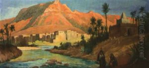 Vue De Bou Saada by Paul Emile Dubois