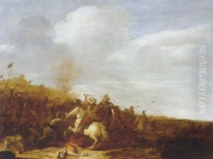 A Cavalry Skirmish by Simon Dubois