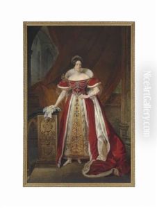 Portrait Of Frances Anne Vane, Marchioness Of Londonderry (1800-1865), Full-length, In Peeress's Robes Decorated With Jewels...