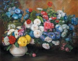 Les Trois Vases De Fleurs