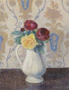 Bouquet De Fleurs Dans Un Vase by Albert Dubois-Pillet