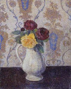 Bouquet De Roses Dans Un Pichet