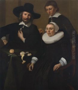 Familienportrait Mit Stilleben by Pieter Dubordieu