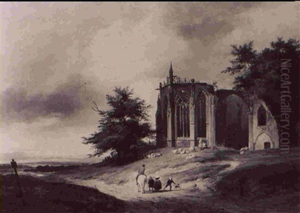 The Abbey Church Of Cleves As A Gothic Ruin - view 1