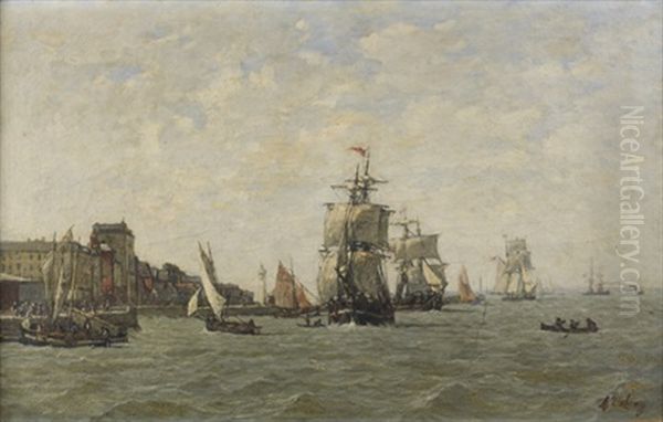 Navires Pres D'un Port - view 1