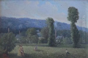La Chasse Aux Papillons by Louis Alexandre Dubourg