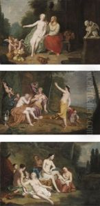 Vertumnus And Pomona (set Of 3)