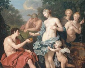 The Judgement Of Paris by Louis Fabritius Dubourg