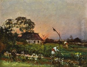 On The Farm by Nikolai Nikanorovich Dubovskoy