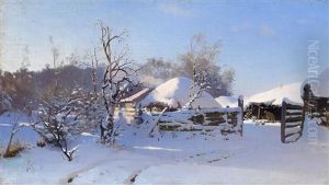 Winter Scene by Nikolai Nikanorovich Dubovskoy