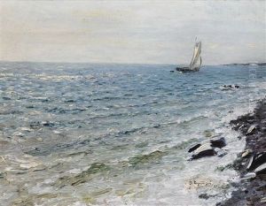 Yacht At Sea by Nikolai Nikanorovich Dubovskoy