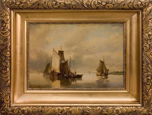 Seascape With Sailboats - view 1